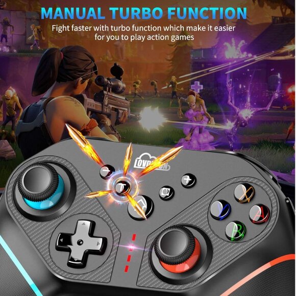 Wireless Pro Controller for Switch/Switch Console, Gamepad Joypad Remote - Picture 4 of 7